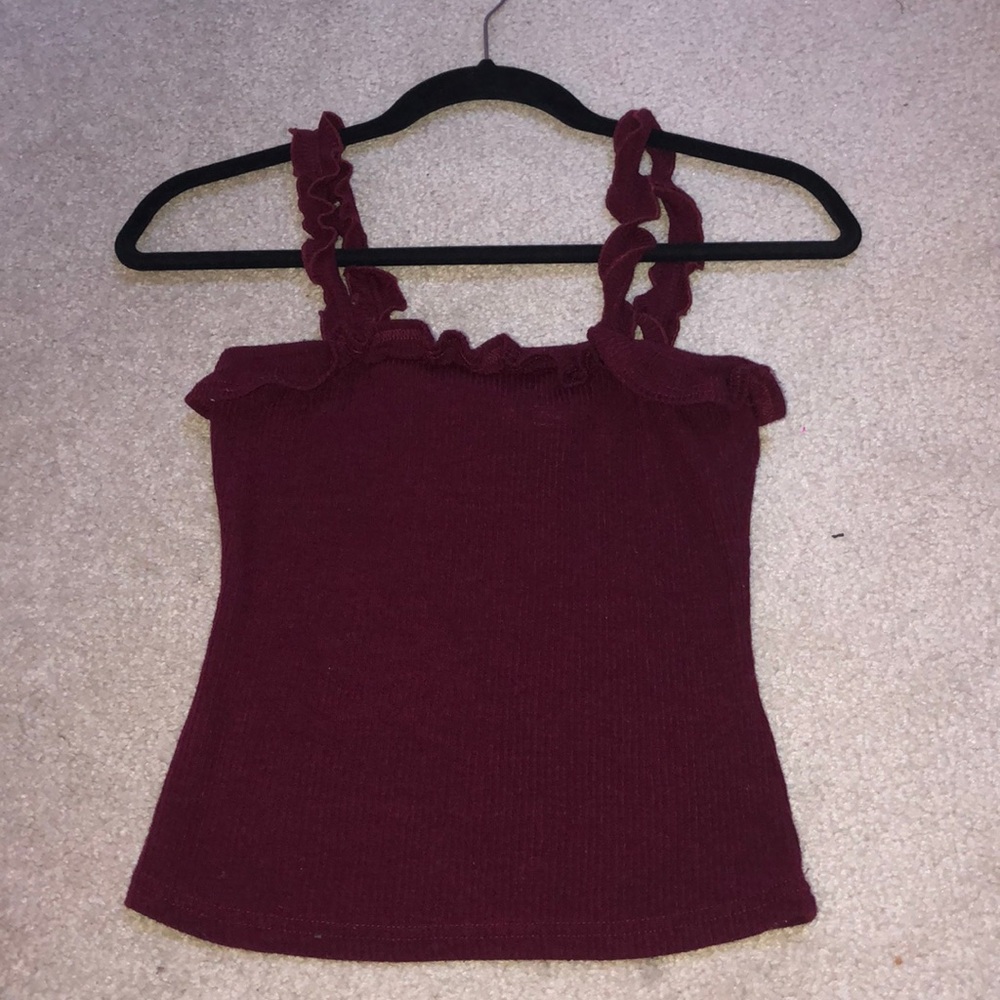 Burgundy Dress Top